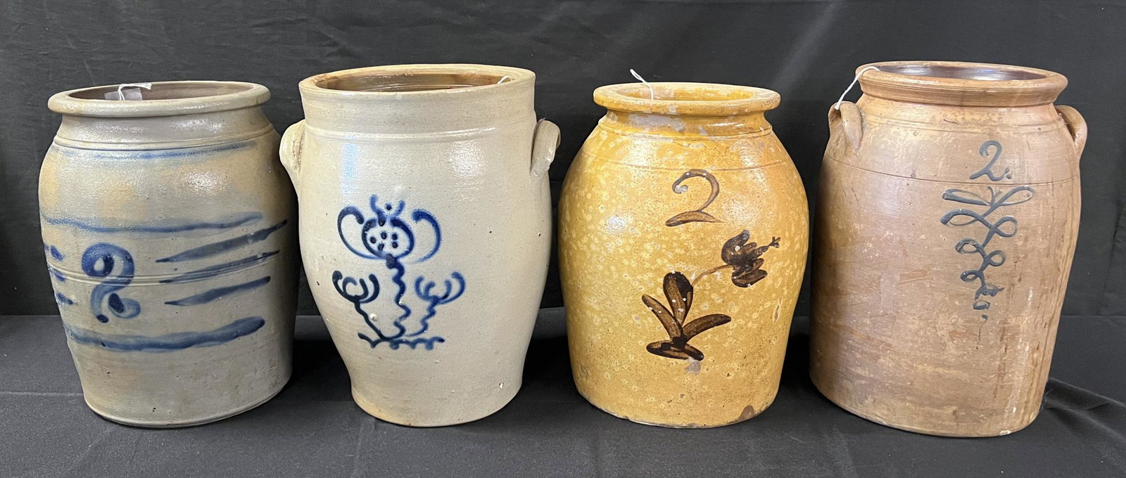Lot of 4 Stoneware Jars (1 of 12)