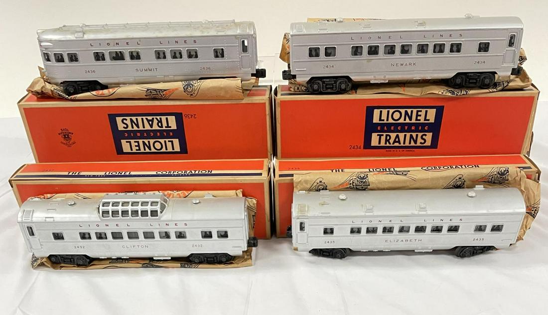 4 Boxed Lionel 2430 Series Passenger Cars (1 of 9)