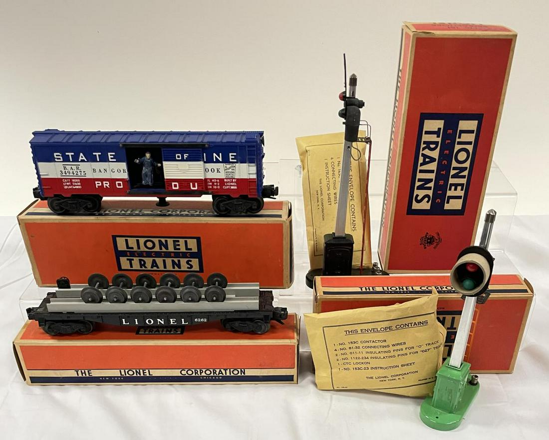 4pc Boxed Lionel Postwar Trains Lot (1 of 6)