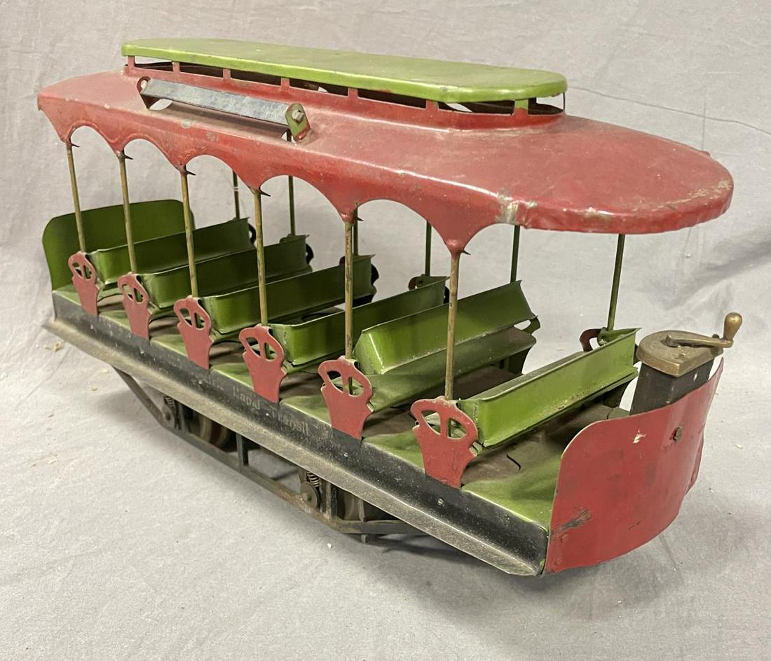 Rare Restored 1902 Lionel 2 7/8 Gauge Trolley (1 of 9)