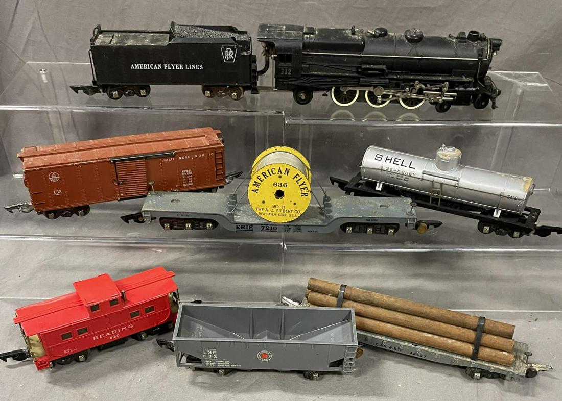 7pc American Flyer 312 Steam Freight Set (1 of 5)
