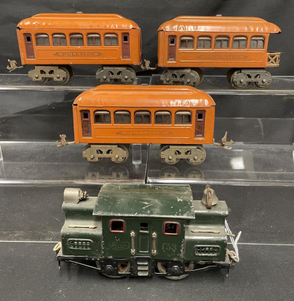 4pc 1925 Lionel 153 Passenger Set (164) (1 of 4)