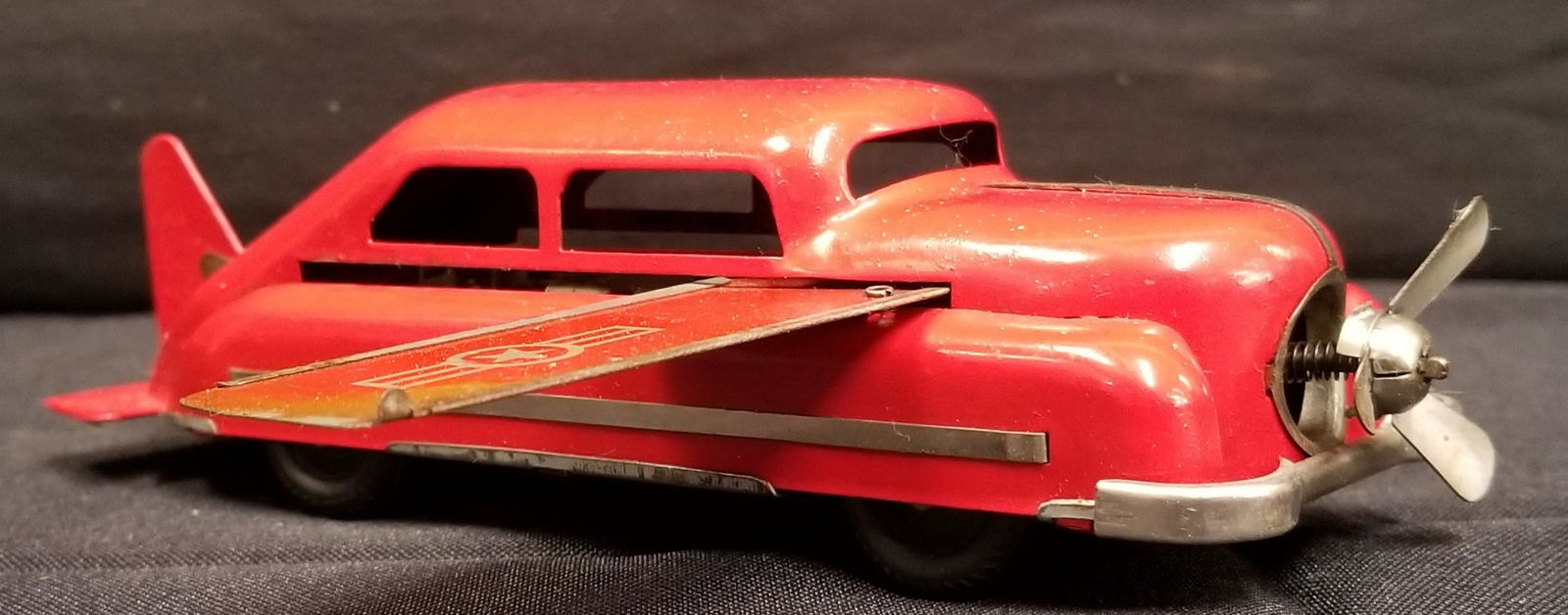 Blomer & Schuler. Tin Litho Flying Aero Car (1 of 6)