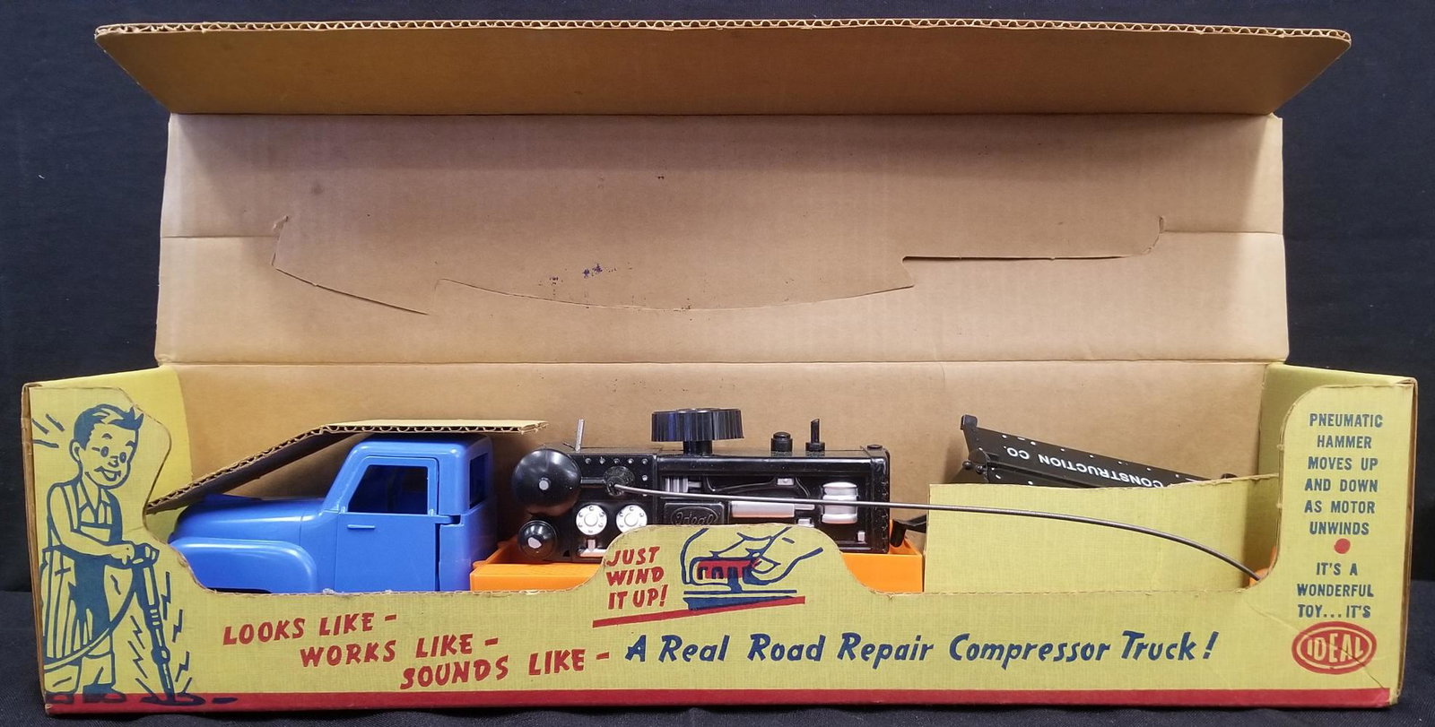 Ideal Air Compressor Truck and Trailer Mint in Box: Complete in original box unused.