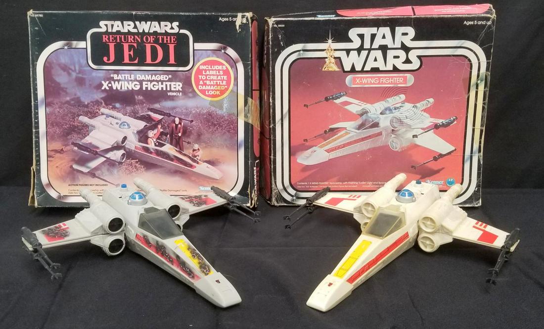 Star Wars X Wing & Battle Damaged Fighter, Boxed