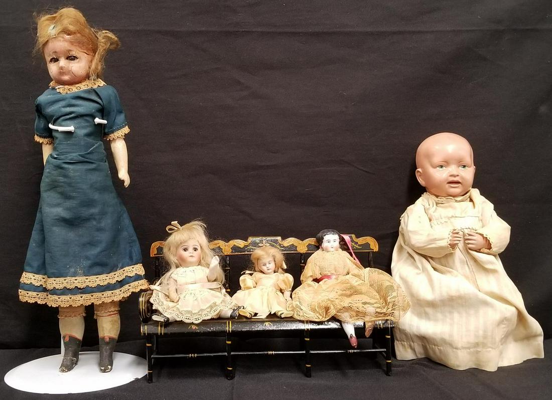 Estate Doll Lot. (5) Pieces (1 of 7)