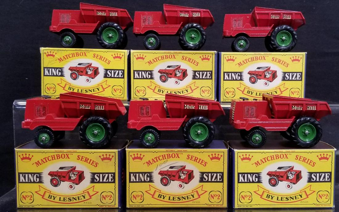 6 NOS Matchbox King Size #2 Muir Hill Dumpers (1 of 5)