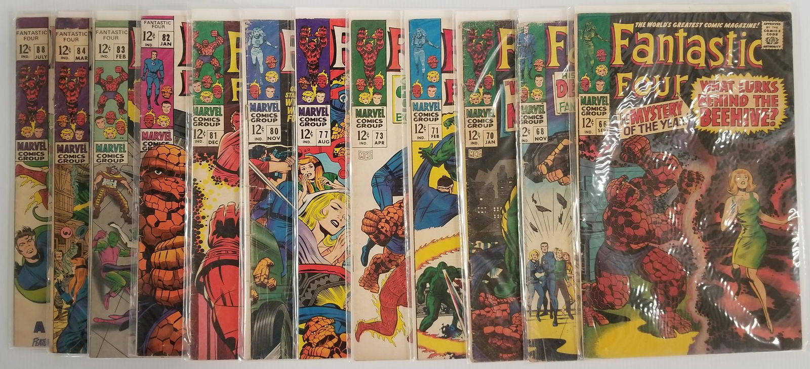 Marvel Fantastic Four Comic Group 12 Issues #66-88 (1 of 4)
