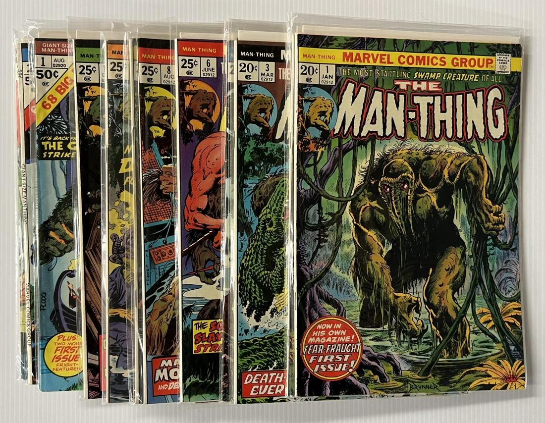 (15) Marvel Man-Thing Comics #1-12, King Size (1 of 3)
