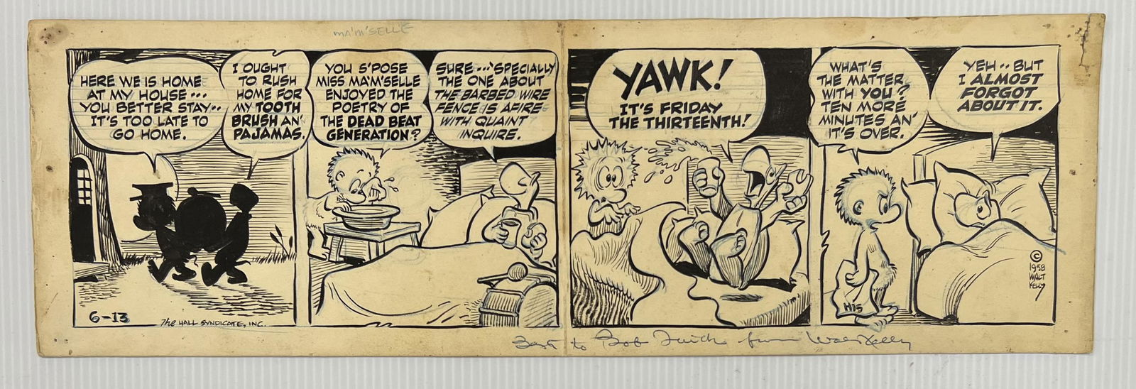 Walt Kelly Pogo Original Daily Strip (1 of 1)