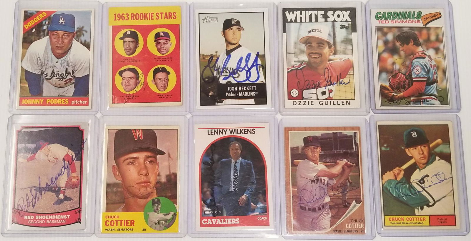 Sports Autograph Lot (Cards and Index Cards) (1 of 6)