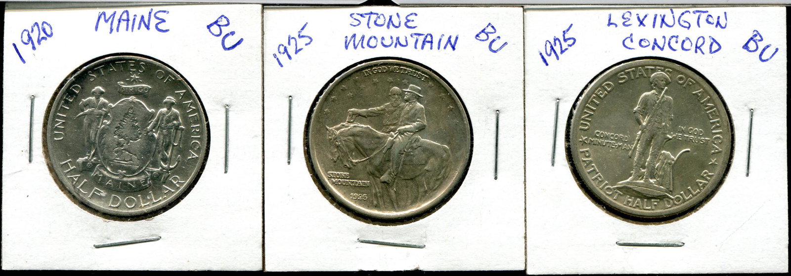 Lot of Three Commemorative Half Dollars (1 of 2)