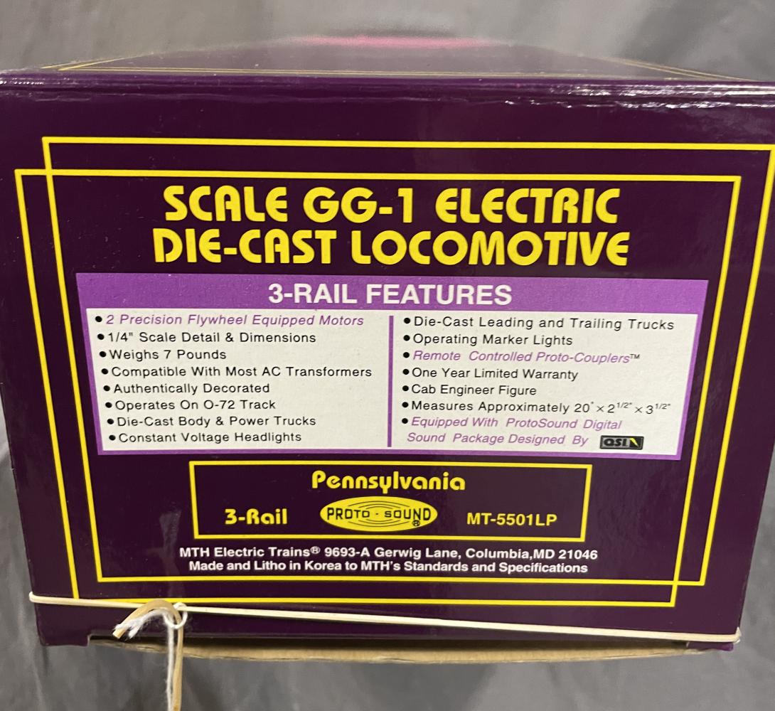 MTH MT5501LP Scale PRR GG1 Electric (1 of 2)