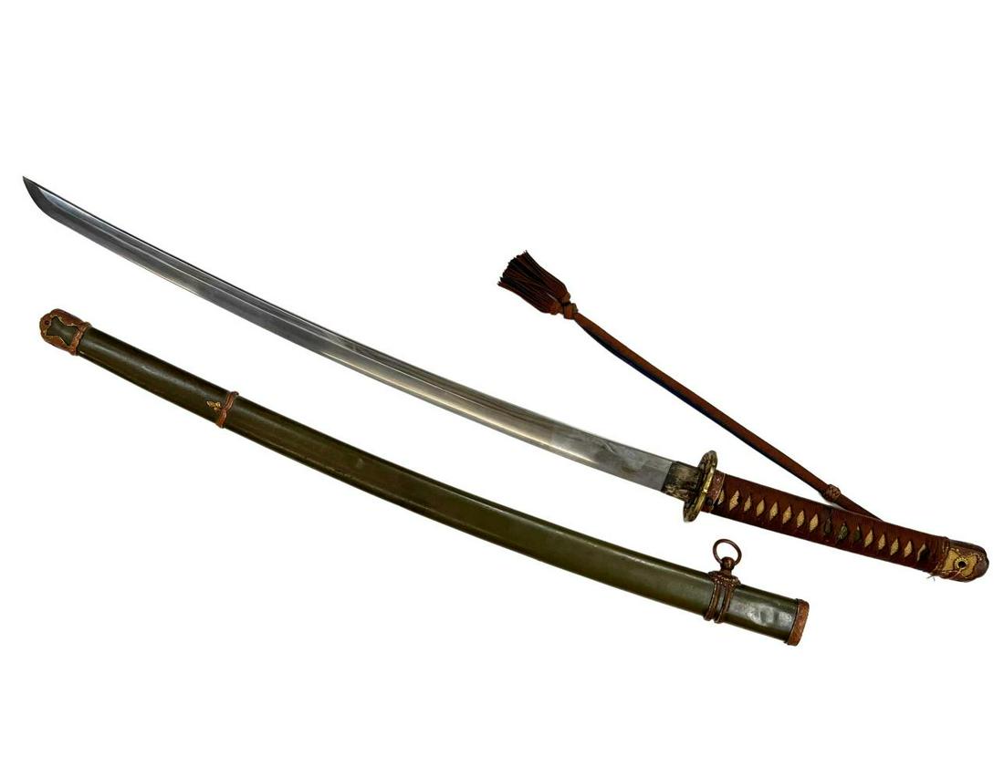 Japanese WWII Warrant Officer's Shin-Gunto Sword (1 of 13)