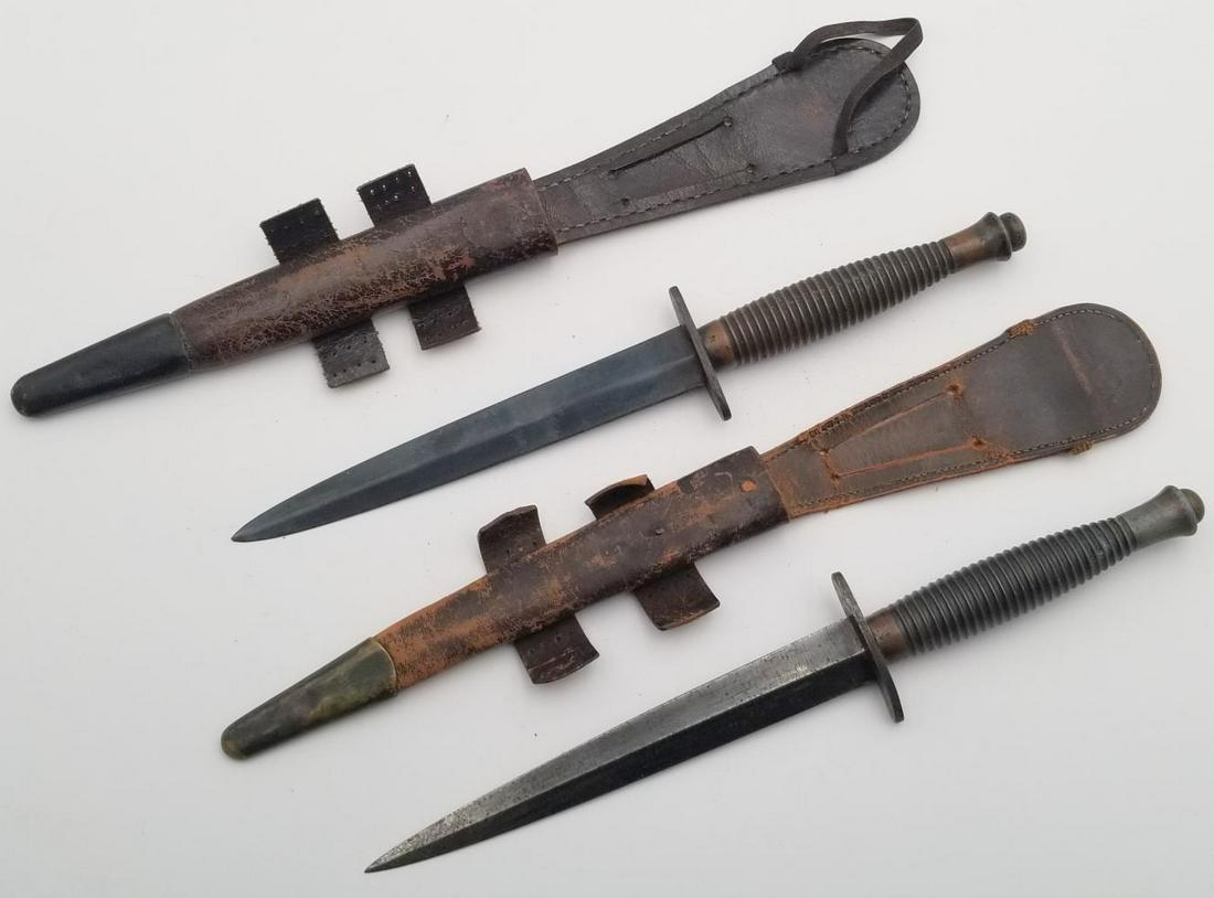 (2) British Fairbarn Sykes Commando Knives/Sheath (1 of 9)