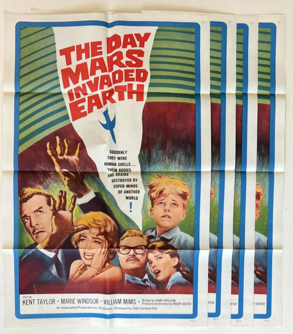 (4) Day Mars Invaded Earth 1 Sheet Movie Posters (1 of 3)
