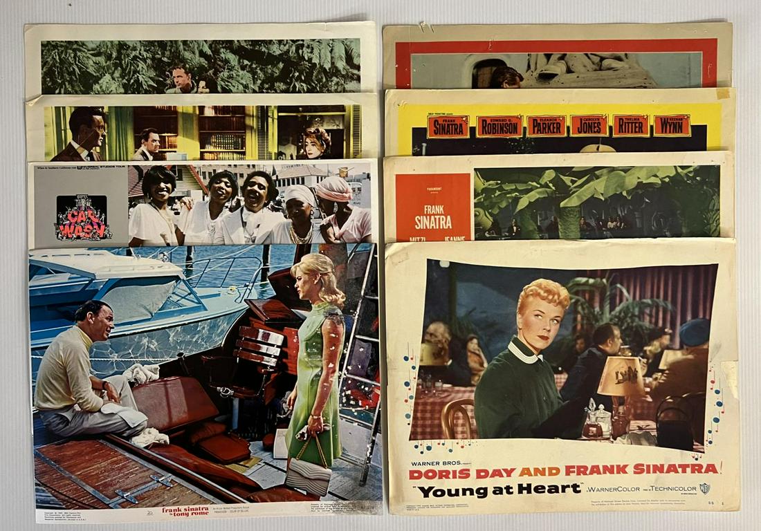 (92) Vintage Lobby Cards: 92 vintage lobby cards, including the Pride and the Passion, the Joker is Wild, Man on Fire, Three Stooges, Never So Few, Pardners, the Manchurian Candidate, Exodus, Tommy, The Millionaires, the Sting