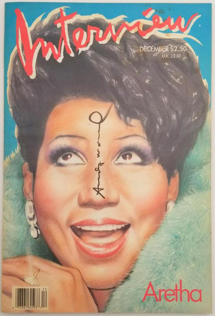 Andy Warhol Signed Interview Magazine (1 of 3)