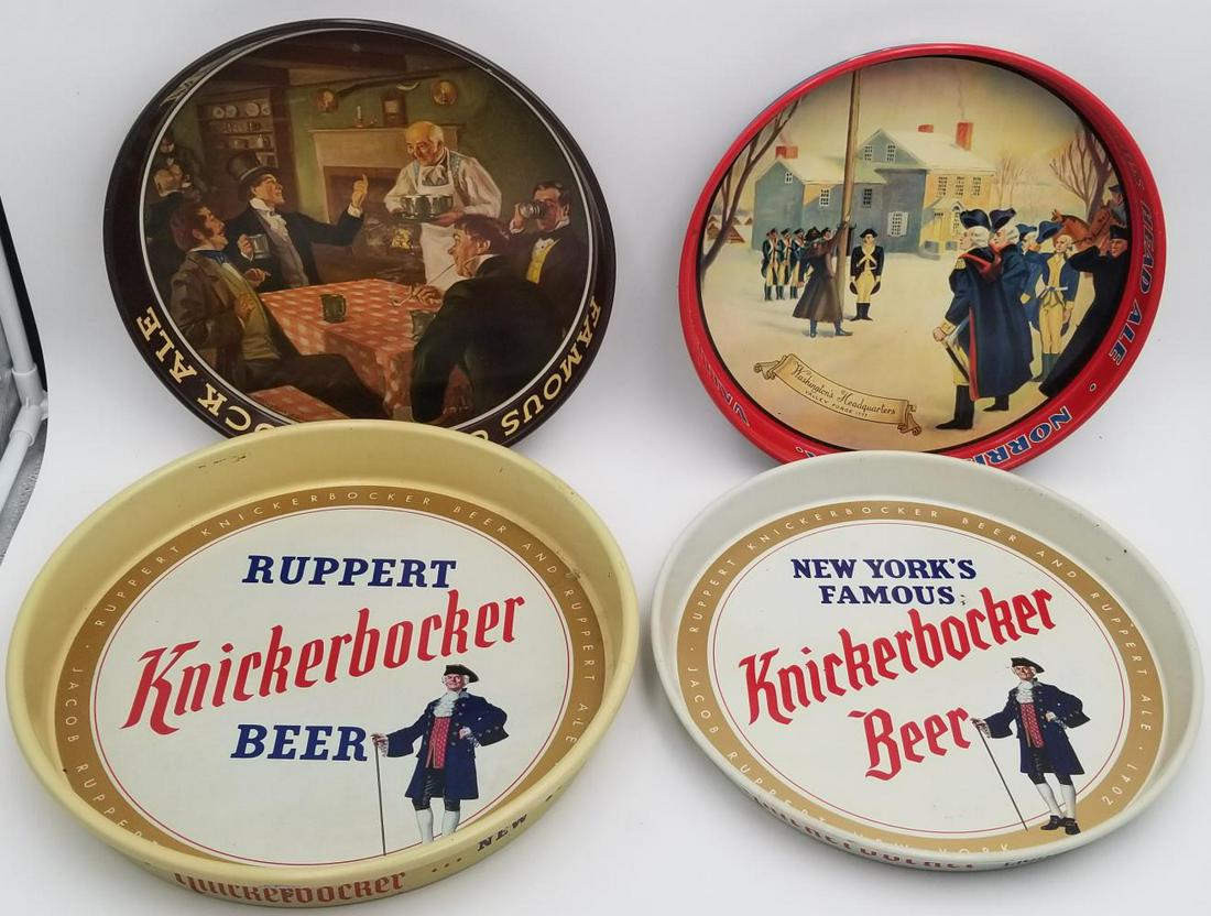 (4) Advertising Beer Trays (1 of 5)