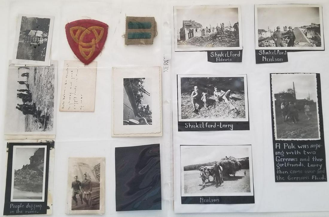 WWII Photograph, Patch, and Ephemera Lot (1 of 5)