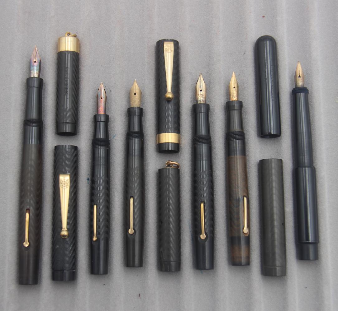 (6) Moore Fountain Pens Black Hard Rubber (1 of 4)