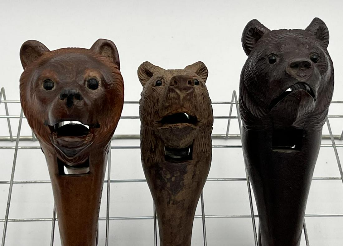 (3) Black Forest Bear Nut Crackers (1 of 3)