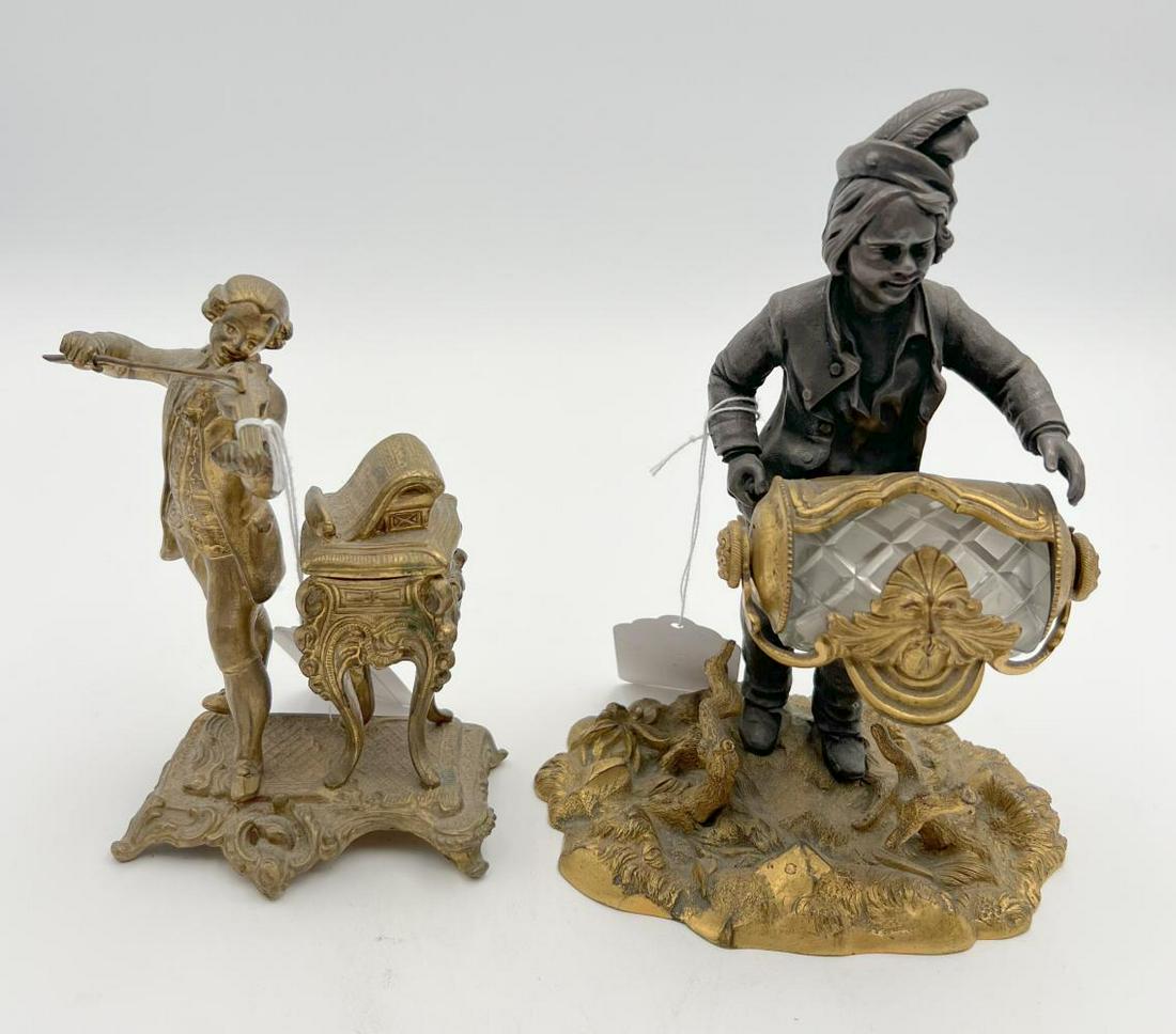 (2) Figural Inkwells (1 of 5)