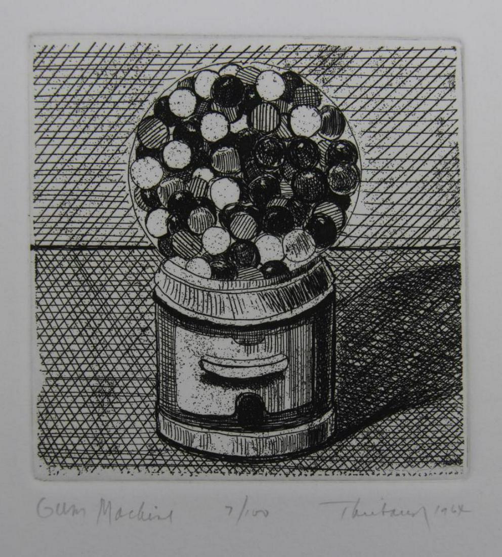 Wayne Thiebaud. Delights Portfolio. Gum Machine (1 of 2)