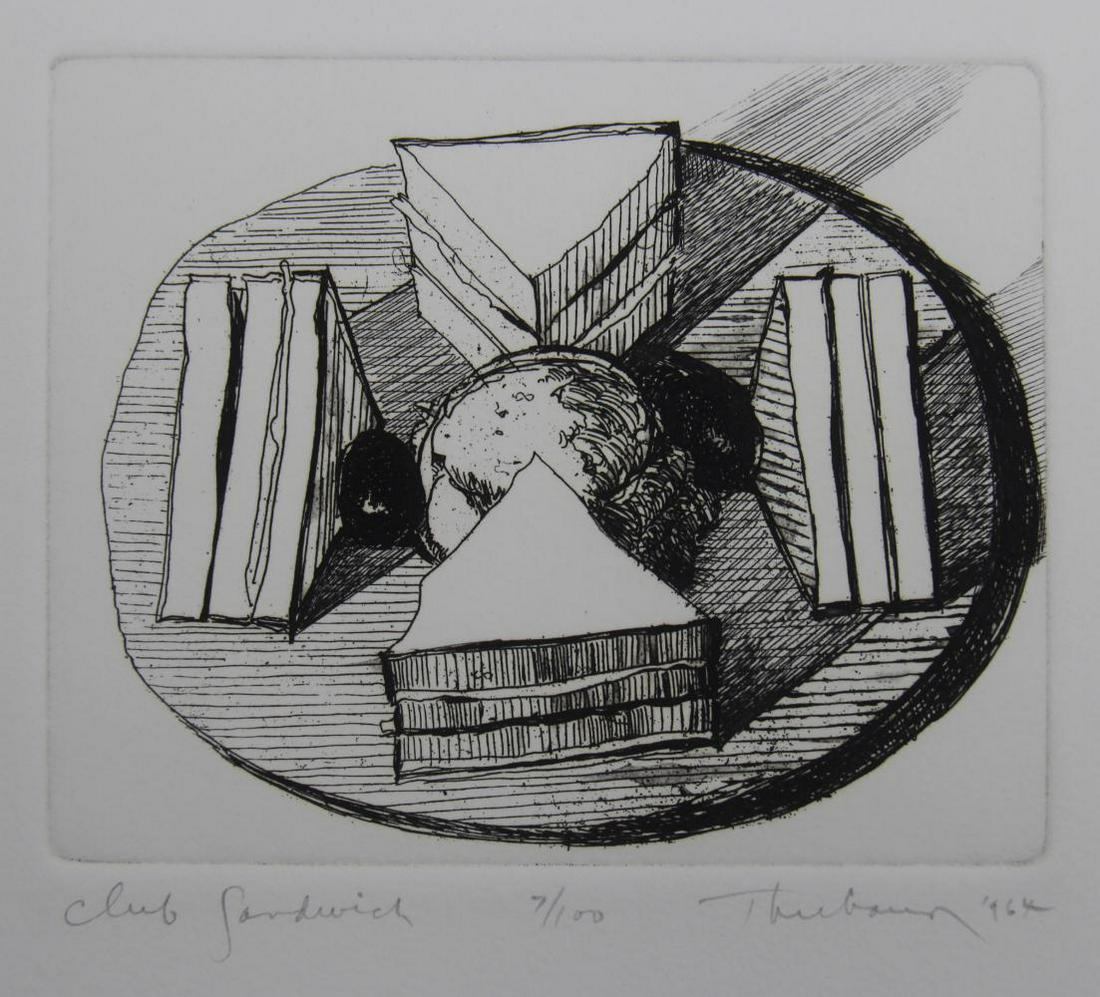 Wayne Thiebaud. Delights Portfolio. Club Sandwich (1 of 2)