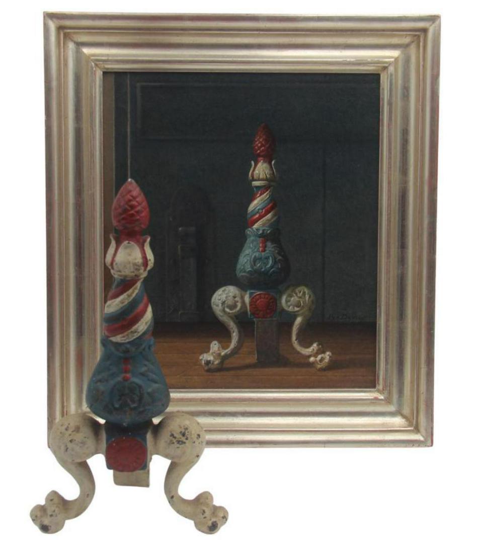 Ken Davies, Oil on Canvas, Patriotic Doorstop (1 of 5)