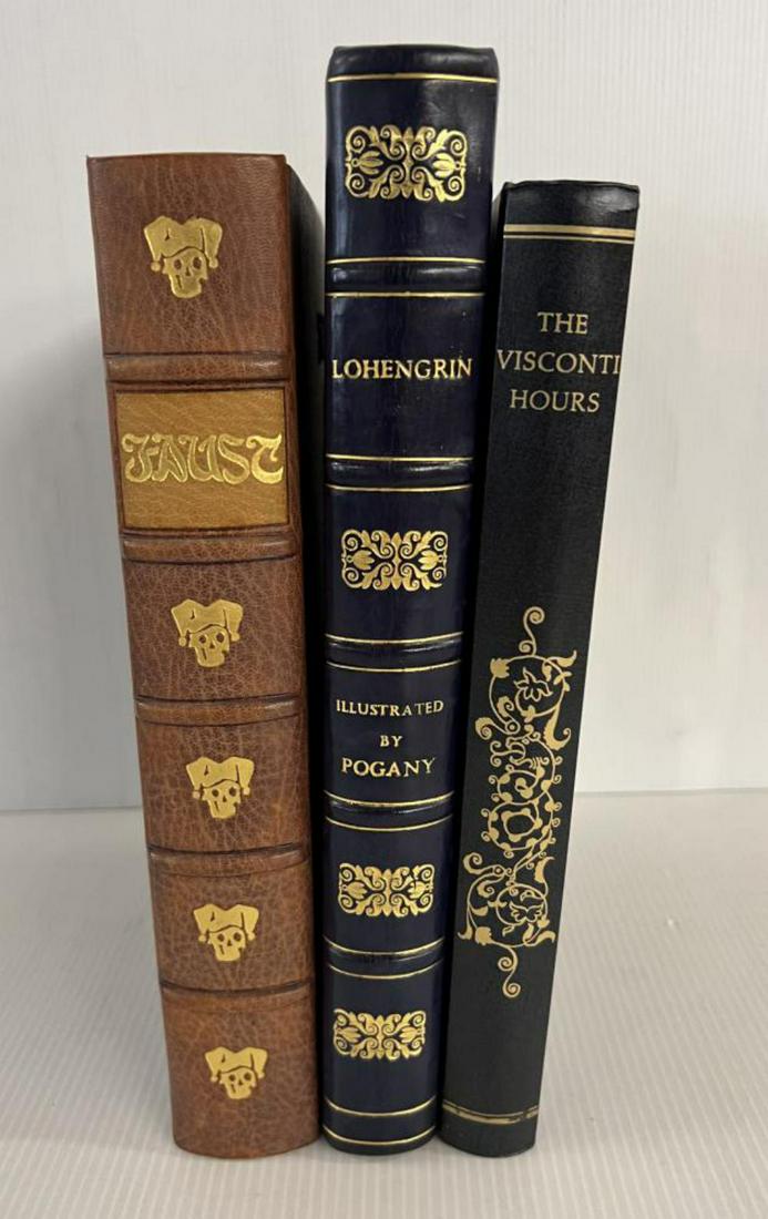 Lot of (3) Full Leather Illustrated Books (1 of 6)