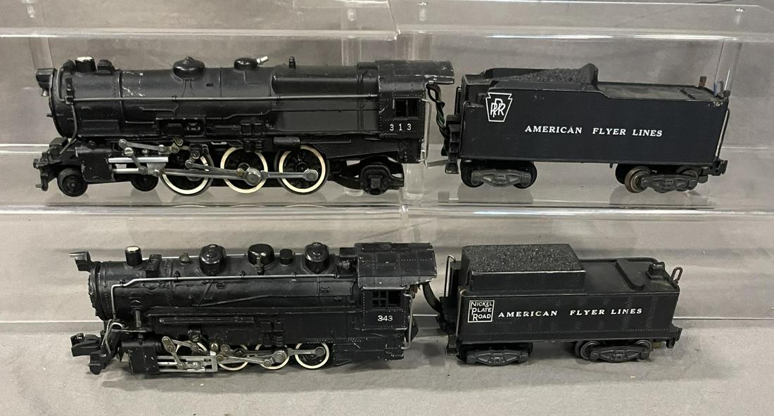 American Flyer 343 & 313 Steam Locomotives (1 of 6)