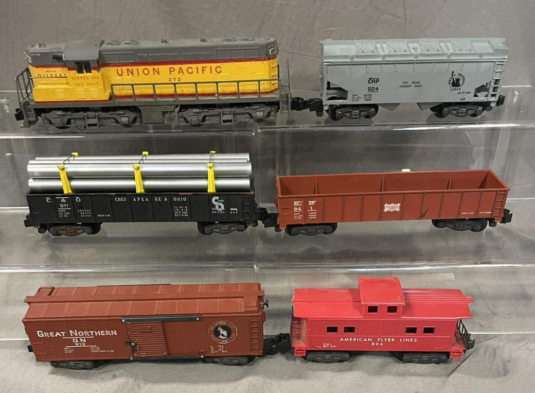 6pc American Flyer 372 Diesel Freight Set (1 of 6)