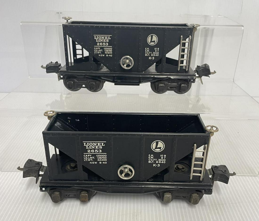 2 Nice Late Lionel 2653 Hoppers Auction