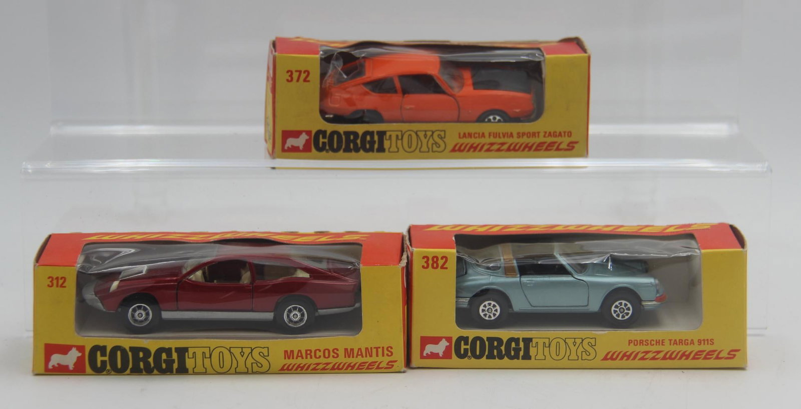 Boxed Corgi Whizzwheels 312, 372, and 382 (1 of 2)