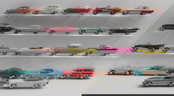 (22) Modern Diecast Cars: 22 modern diecast cars including Dinky (Atlas reissues and matchbox rebrand), Road Champs, Road Signature, Vitesse, Collector's Classic, ERTL, and others.