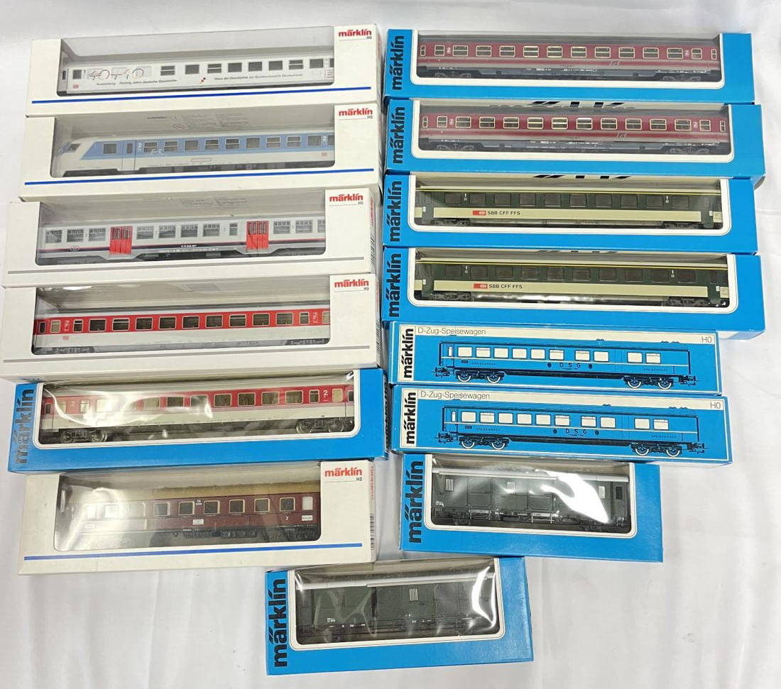 14pc Marklin Ho Passenger Cars Auction