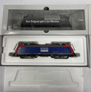 2 Marklin Digital HO Electric Locomotives: Includes 37530 BR120.1 DBAG with sound and Mfx control; 36857 a Swiss Serie 482 SBB/RAG. They appear like new in boxes.