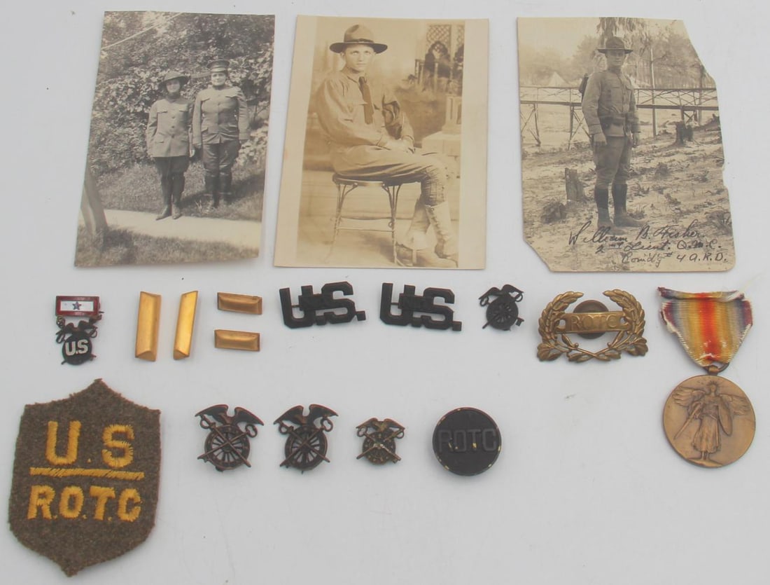 WWI Identified Medal, Pin and Patch Group (1 of 3)