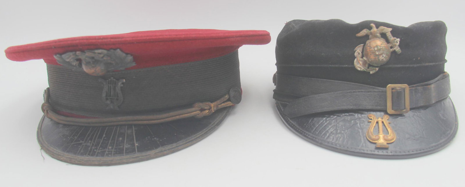 (2) USMC Bandsman Hats inc. China Marines Id'd (1 of 8)