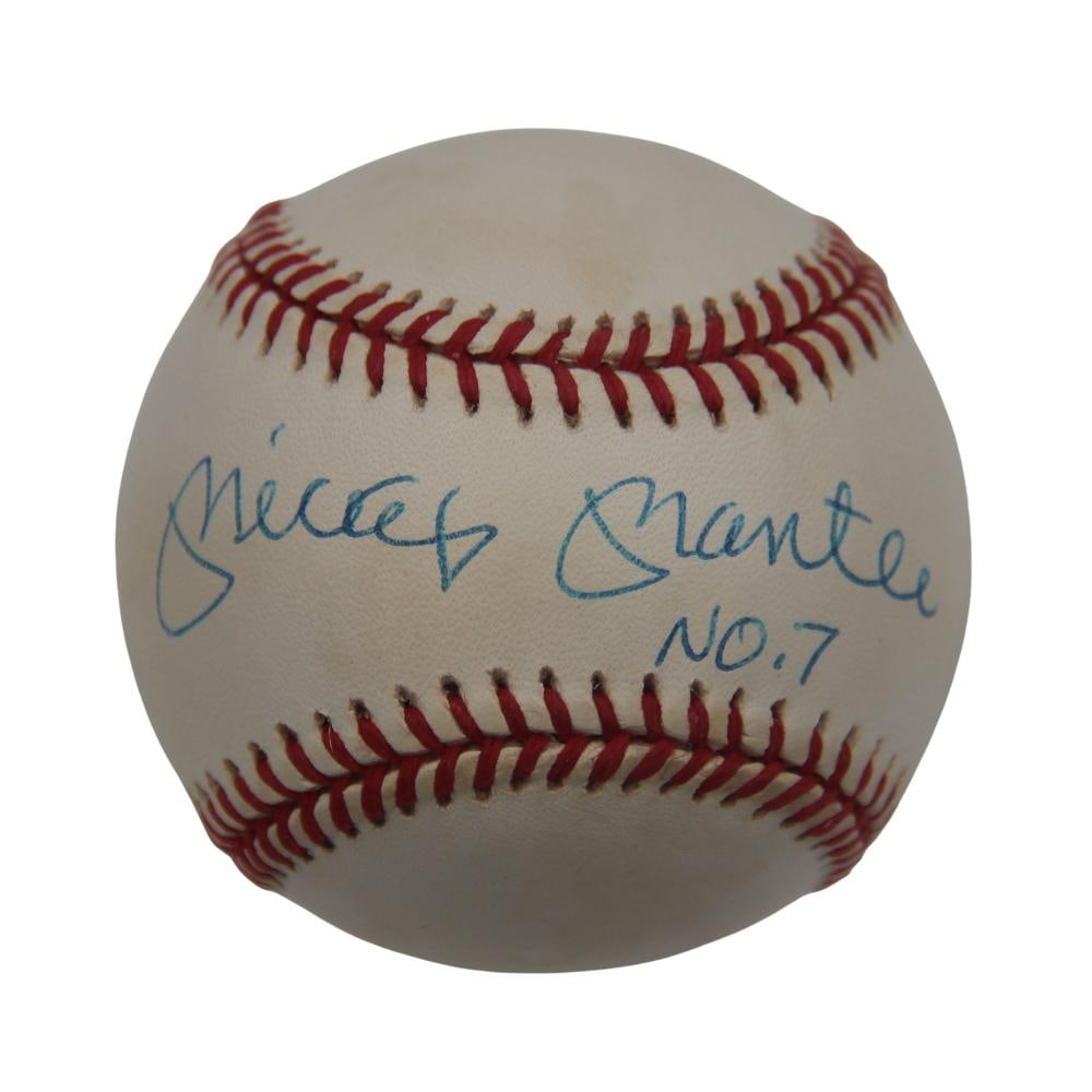 Mickey Mantle No. 7 Signed Baseball - JSA (1 of 3)