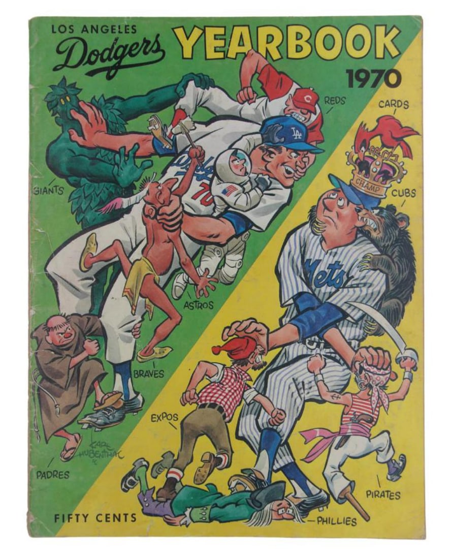 1970 Dodgers Multi Signed Yearbook (Alston) - JSA (1 of 4)