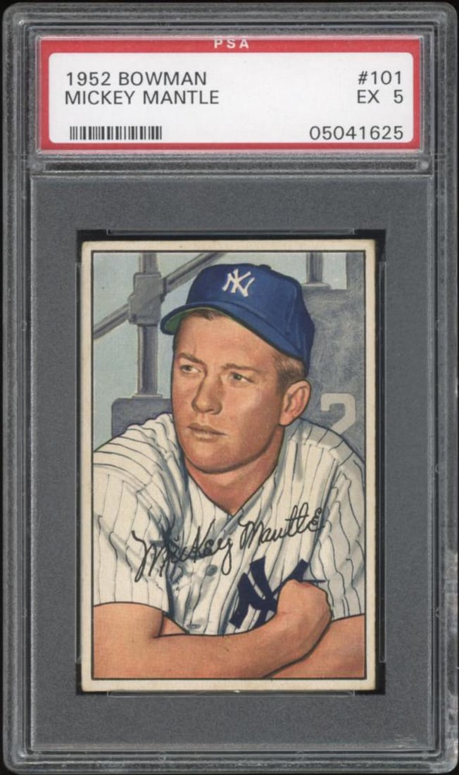 1952 Bowman Mickey Mantle #101 PSA 5 (1 of 2)