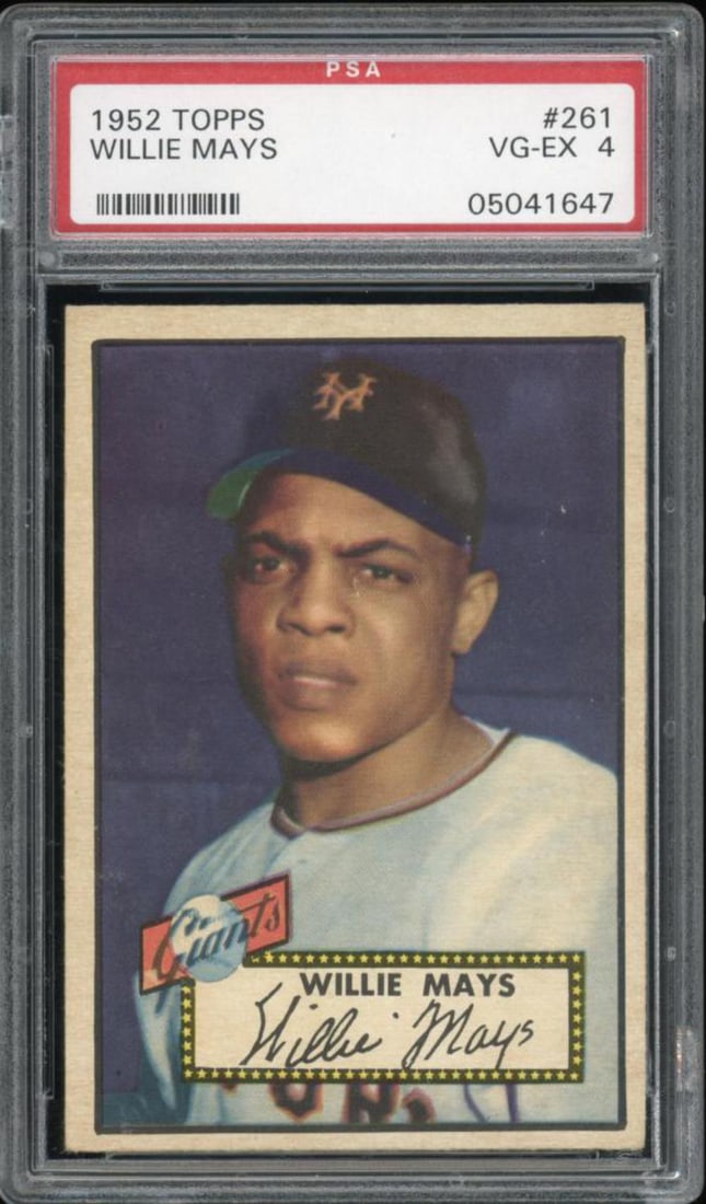 1952 Topps #261 Willie Mays PSA 4 (1 of 2)