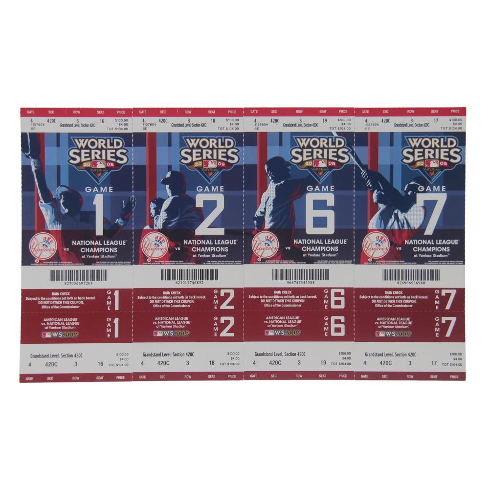 2009 World Series Ticket Uncut Sheet (1 of 1)