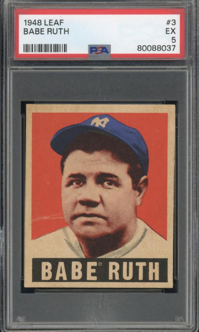 1948 Leaf #3 Babe Ruth PSA EX 5 (1 of 2)