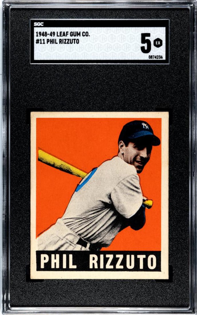 1948 Leaf #11 Phil Rizzuto SGC EX 5 (1 of 2)