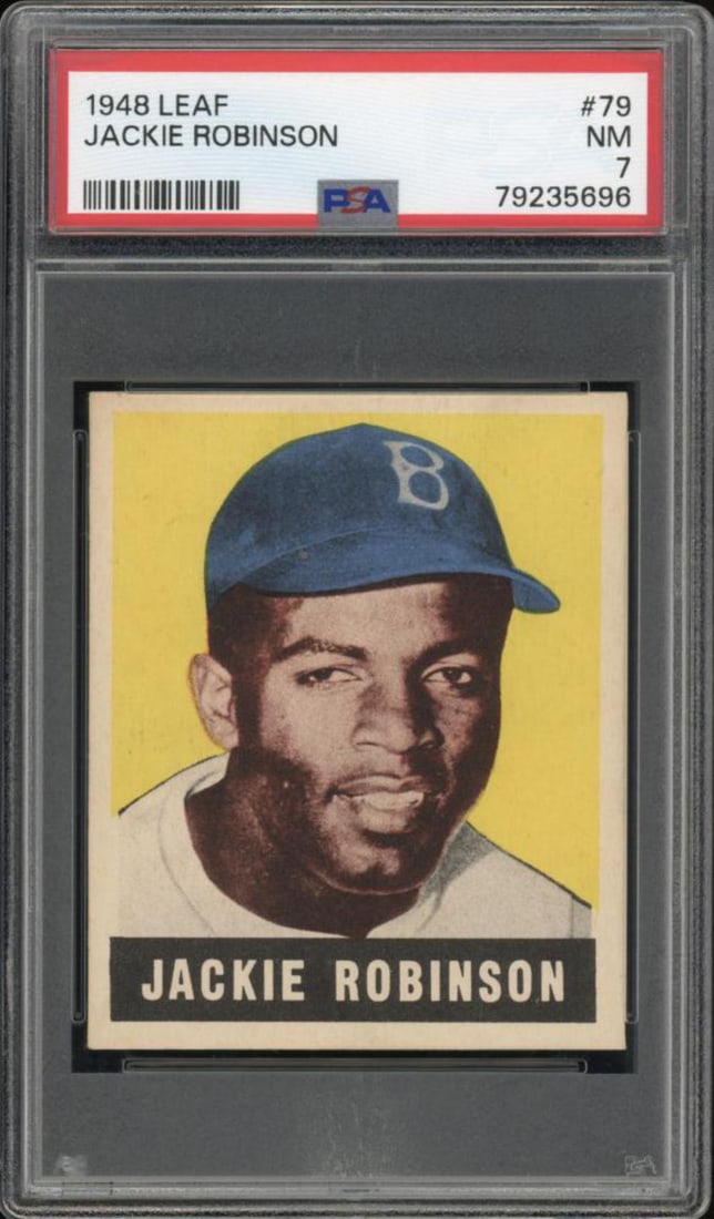 1948 Leaf #79 Jackie Robinson PSA NM 7 (1 of 2)