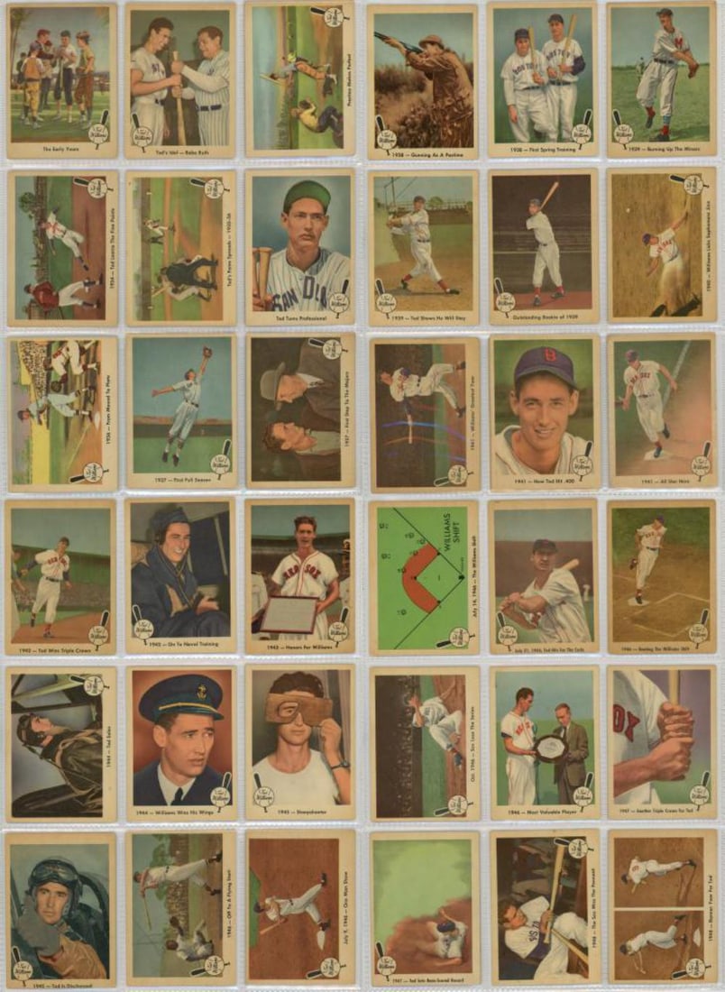 1959 Fleer Ted Williams Near Complete Set (1 of 10)