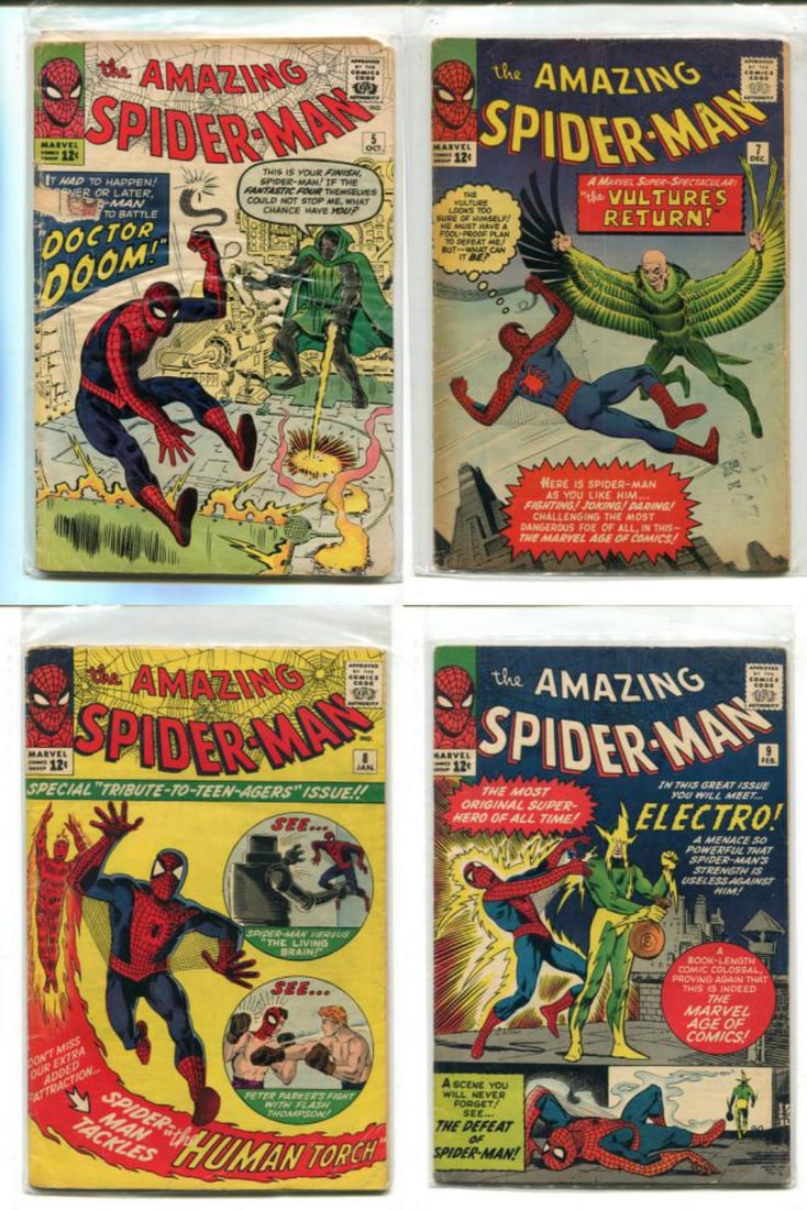 Marvel Comic Lot, Spider-Man, Hulk, Fantastic Four (1 of 2)